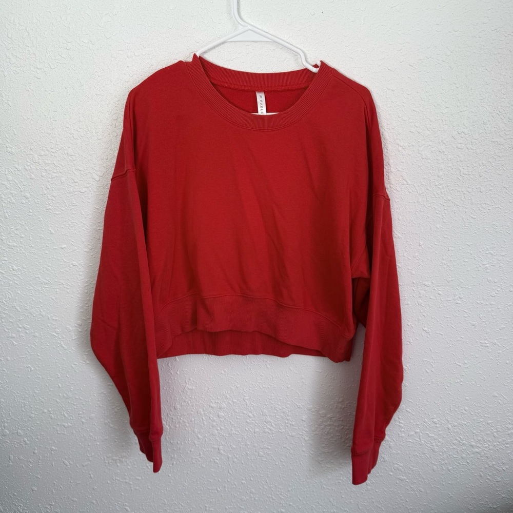 Fabletics Year Round Cropped Terry Pullover Sweat… - image 4
